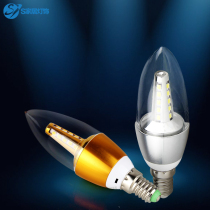 E14 small screw mouth bright spot bulb bulb light source 5WLED high efficiency 10 watt color change energy saving corn bulb 220V