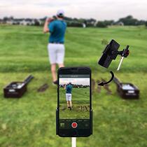 Golf swing action practitioner mobile phone recorder putter pose shooting record bracket golf supplies