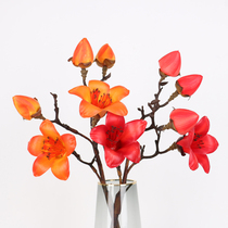 Simulation Wood Cotton Hero Flower Living Room Table Decoration Fake Flower Vase Flower Arranging Pendulum