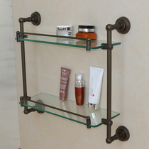 Pure classical green bronze all copper solid core bathroom pendant rack bathroom shelf full copper storage rack F812