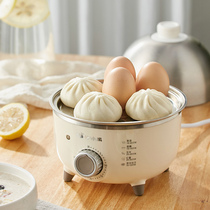 Small Bear Cook Egg machine Small steamed egg machine Automatic power off Home Chicken Egg Spoon Stainless Steel Mini 1 Man breakfast