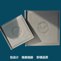 Simple leather photo album photo studio high-end wedding photo childrens growth Book Book baby photo book wedding production