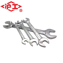 Original Shanghai Engineering open-end wrench double-head wrench 8 * 10mm double-open board head chrome-plated polishing