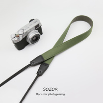 Camera shoulder strap Canon SLR Strap Nikon Micro single lanyard Soft and comfortable vintage flannel Quick installation and removal