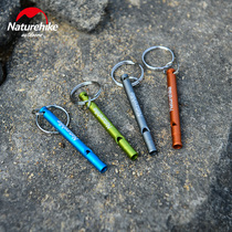 Naturehike Buoker outdoor survival whistle fire emergency equipment aluminum alloy metal childrens life-saving whistle