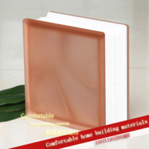 Pink frosted inner color stained glass brick bar porch bathroom partition wall factory direct selling recommendation