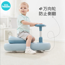 Net red twist car Childrens slipping car mute universal wheel anti-rollover baby sliding four-wheel Niuniu slippery