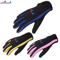 Spot 1 5MM diving gloves men and women snorkeling surfing waterproof female scratch-resistant hand guard winter swimming warm gloves