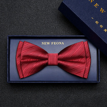 Bow tie wedding men Red Wedding groom best man men men dress suit shirt black blue suit bow
