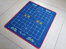 Chinese chess checkerboard mat Large precision edging natural rubber table mat Chess non-slip