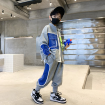 Boy suit Spring and autumn style Fashionable Sportswear 2022 New Ocean Gas Fried Street Children Clothes Casual Jacket Tide Handsome