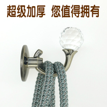 European modern simple crystal diamond curtain hook wall hook wall hook strap hanging ball lanyard tying ball