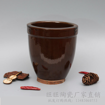 Vintage large cup creative ceramic small water tank earthenware tableware Seasoning pot Food special small ornaments ornaments