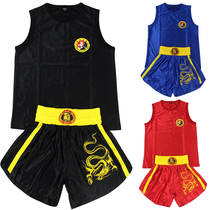 Sanda clothes fighting Sanda suit fighting training suit boxing suit dragon suit pants clothing Thai boxing shorts children female male
