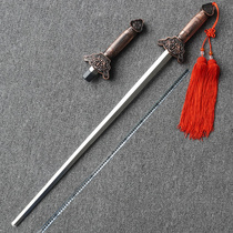 Taiji sword female martial arts sword performance did not open the blade contraction morning exercise sword ancient mens soft sword props childrens telescopic sword