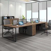 Simple modern staff table staff desk 4 people screen card position financial table and chair combination office furniture