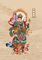 Taoist portraits 24 Portraits of the Gods portraits of the King of Heaven hanging paintings pictures photo paper plastic sealing worship paintings