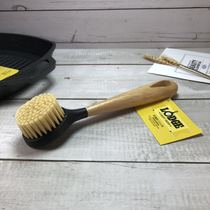 lodge Cast Iron Pot Stripe Pot Pan Steak Frying Pan Cleaning brush Wooden Brush