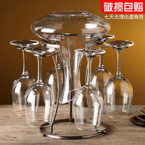 Wine glasses set home 6 unleaded crystal cups grape decanter European glass wine set 2 goblets