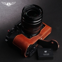 Taiwan TP leather Fuji XT3 leather case XT2 camera bag X-T3 handle half set retro cowhide protective cover