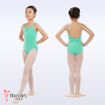  Dansigo childrens gymnastics suit training suit 2162 cotton waist single sling body suit Ballet practice body suit