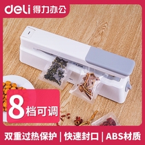deli 16499 hand pressure sealing machine Commercial household small mini sealing machine Hand pressure plastic bag food bag sealing machine