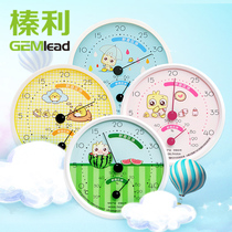 Hazelly home indoor temperature and humidity meter high-precision quasi-cute cartoon baby baby room thermometer watchband bracket