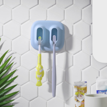 Toothbrush rack no hole creative toothbrush holder rinse Cup brush cup set wall-mounted bathroom tooth rack rack