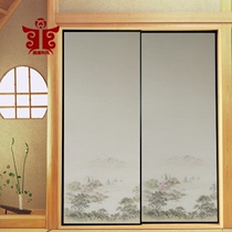 Shengtang Japanese room Japanese and Korean room cabinet door with Fusima paper Tatami cabinet door cloth Japanese style Fusima door paper 6 series