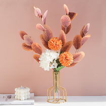 Nordic Simulation Bouquet Living-room Furnishing Bouquet Dining Room Table Flower Pendulum Flower TV Cabinet Vase Flower Arrangement Fake Flower Decoration Pendulum