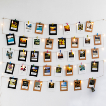 Hemp rope photo wall decoration clip hemp rope creative personality photo album photo frame net Korean hanging non-scarred nail