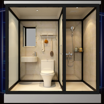  Integrated shower room Integrated bathroom Household wet and dry separation bathroom room Simple bathing room Integrated bathroom