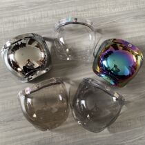 Spot bell biltwell universal retro helmet windshield shade multi-color bubble lens with rotating bracket