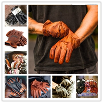 Spot Beauty Grifter Hale Retro Made Old Locomotive Gloves Wild Bull Peel Deer Leather Outdoor Riding Gloves
