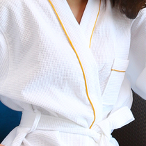 Hotel bathrobes five-star mens and womens yukata pure cotton waffle thickened couple cotton absorbent