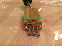 Copper font clip header slot Tianyi HP501 HP241B ribbon coding machine font head print head 2*4