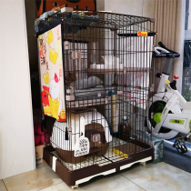 Cat cage Large villa Indoor household cat house Double-decker cat house Pet small apartment with toilet Cat supplies