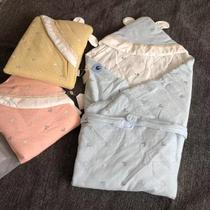 Newborn baby baby thin clip cotton wrap by soft pure cotton hug by 90 * 90cm (in spring and autumn)