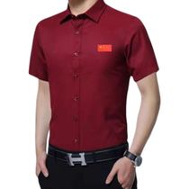Mens short sleeve shirt table tennis referee special cotton non-iron satin process 2021 New Product