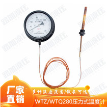 (Gushan instrument) pressure thermometer WTZ Q-280 boiler industrial pointer thermometer thermometer
