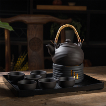 Zisha Zhu Mu Kung Fu tea set set household ceramic tea cup tea tray teapot tea cup tea lifting beam warm tea ware