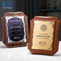 Crystal medal customization to do authorized medal custom commendation honor plaque custom wooden medal custom