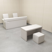 Professional custom interrogation table and chair spot soft bag table and chair inquiry room table and chair soft bag talk table interrogation furniture factory