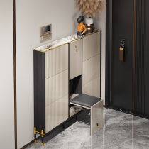 Heisenway light luxury door thin bench integrated porch cabinet entrance door against the wall overturned ultra-thin shoe cabinet home door