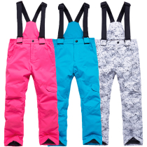 Children's Ski Pants Boys and Girls Warm Thickened Winter Outdoor Single Board Double Board Children's Ski Pants