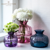 British DARTINGTON imported home glass transparent ins Wind light extravagant water flowers Crystal Vase ornaments