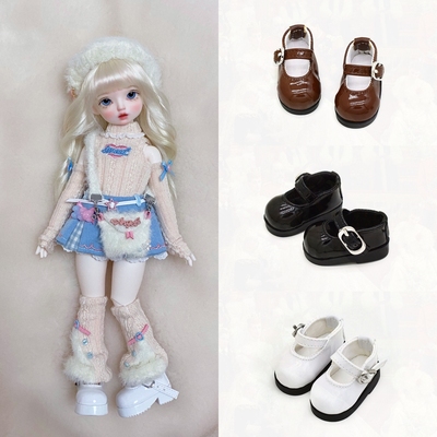 taobao agent Bjdsd6 doll shoes campus style versatile leather shoes Student shoes joint doll doll yosd card meat baby shoes