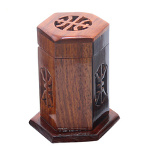 Mahogany toothpick barrel wooden Chinese fashion toothpick box creative Rosewood household toothpick can Business Hotel gift