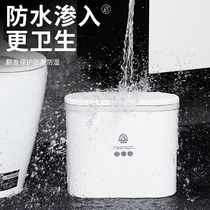 Toilet trash can with lid toilet paper basket home living room creative slit tube toilet trash can cover