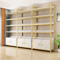 Beauty salon shelf floor multi-layer shelf display shelf cosmetics shelf light luxury office storage cabinet iron art